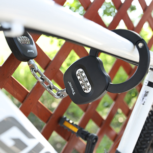 Candado de Bicicleta Antirrobo Resistente al Agua Tonyon, Candado de Cadena con Combinación de 4 Dígitos con Bolsa para Scooter Eléctrico y Bicicleta Eléctrica - Product Image 6