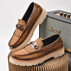Zapatos Oxford de Piel Genuina con Cordones, para Hombre, con Logotipo Personalizado, Disponibles en Stock, para Verano y Otoño, Ideales para Bodas, Oficina y Carrera Profesional, Antideslizantes - Product Image 2