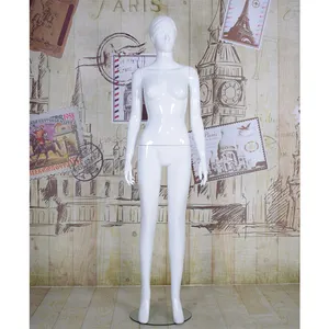 Kleidung High-End PP Dummy Frau Weiß Requisiten Kunststoff Ganzkörper Weibliche Schaufenster puppe