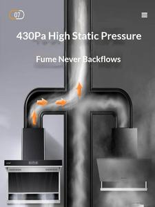 เครื่องดูดควันยี่ห้อหยานไท่ รุ่น 7 รูปทรงโค้งด้านบน ดูดควันสองด้าน ขนาด 28 ลูกบาศก์เมตร ระบบดูดควันแรงพิเศษ สำหรับใช้ในครัวเรือน พร้อมระบบอัจฉริยะ AI ควบคุมด้วยเสียง - Product Image 3