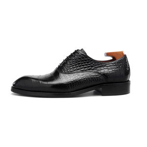 Zapatos Oxford de Negocios para Hombre OEM - Calzado Formal de Cuero Genuino, Estilo Clásico de Caballero, Cómodos y Duraderos - Product Image 5