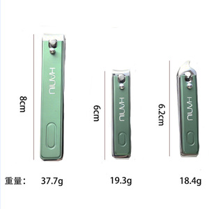 Factory direct stock of stainless steel single nail clippers, flat and angled nail clippers, portable nail <b>trimmers</b> for home - Product Image 4
