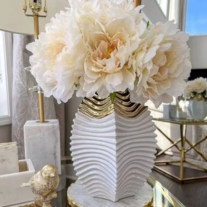 Trắng Và Vàng Bình Tinh Tế Gừng Jar Bình Cho Trang Trí Nội Thất, Độc Đáo Phong Cách Jar Thiết Kế - Product Image 4