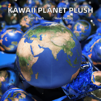 Vente chaude Peluche Kawaii Terre Mars Planète Simulation Remplissage en coton PP Réaliste pour enfants Décoration de la maison 11-30CM