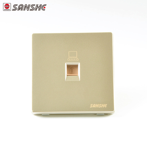 Sanshe S9 haute qualité UK Standard PC panneau téléphone mural <span class=keywords><strong>TEL</strong></span> prise adaptateur prise - Product Image 2
