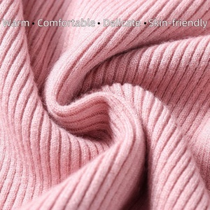 Nuovo 2024 Vendita all'Ingrosso Abbigliamento Donna con Logo Personalizzato Maglieria Pullover a Collo Alto Maglione a Maniche Lunghe Abiti da Donna Maglione Lavorato a <span class=keywords><strong>Maglia</strong></span> - Product Image 5