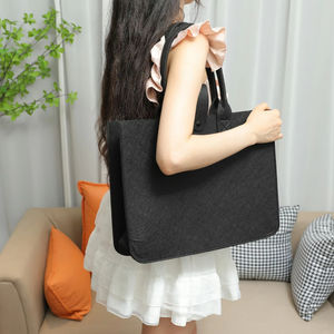 Bolsa <span class=keywords><strong>Tote</strong></span> de Feltro Colorida com Logo Personalizado, Grande Capacidade, Fechamento com Botão, Design Ecológico e Reutilizável - Product Image 4