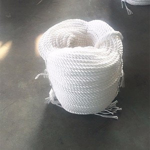 Miễn phí giao hàng nhà máy tùy chỉnh Trắng Nylon <span class=keywords><strong>PP</strong></span> dây 6mm 10mm 14mm Polypropylene 3 sợi xoắn nhựa Dây bao bì dây - Product Image 3