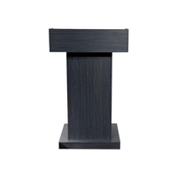 Nuevo Atril de Madera de Estilo Simple y Moderno, Color Negro Ceniza, para Escuela, Hotel, Muebles Comerciales
