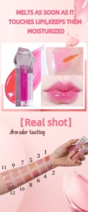 Prix usine 12 couleurs personnalisé brillant à lèvres changeant de couleur <span class=keywords><strong>rose</strong></span> emballage cosmétique <span class=keywords><strong>produit</strong></span> cosmétique longue durée - Product Image 6