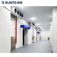 Sala de congelador de gran capacidad con congelación rápida Compresores Copeland Sanyo Fusheng Equipo esencial para almacenamiento en frío