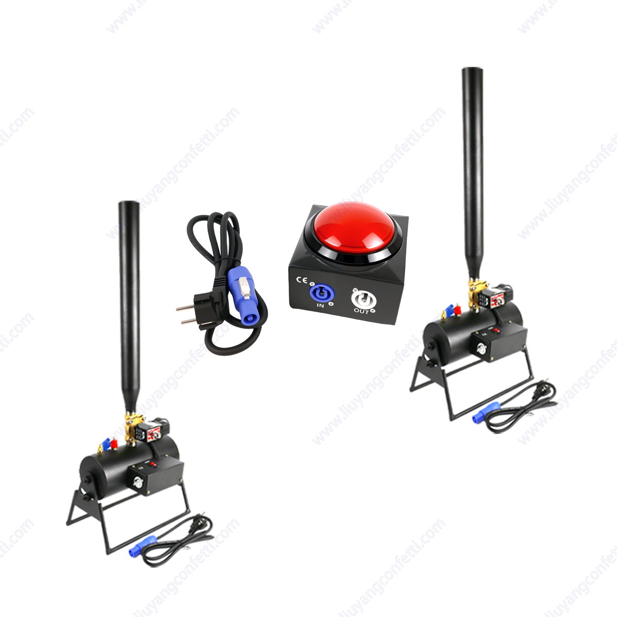 2 Noir + Rouge Bouton