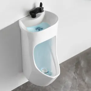 Modern yıkama pisuar taşınabilir İdrar şişe tuvalet seramik sıhhi wc çift katlı lavabo vitreous idrara yıkama istasyonu commode