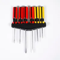 Ensemble d'outils magnétiques en acier inoxydable 6-en-1 pour la maison, tournevis manuel industriel/DIY, finition chromée, tête Phillips, OEM