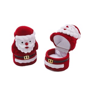 Boîte à bijoux en forme de bonhomme de neige, petite boîte de rangement pour bagues de Noël avec chapeau rouge et écharpe pour emballage cadeau de Noël - Product Image 5
