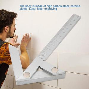 Goniometro Cromato per Misurazioni Precise di Angoli e Tracciatura Centrale - Product Image 4