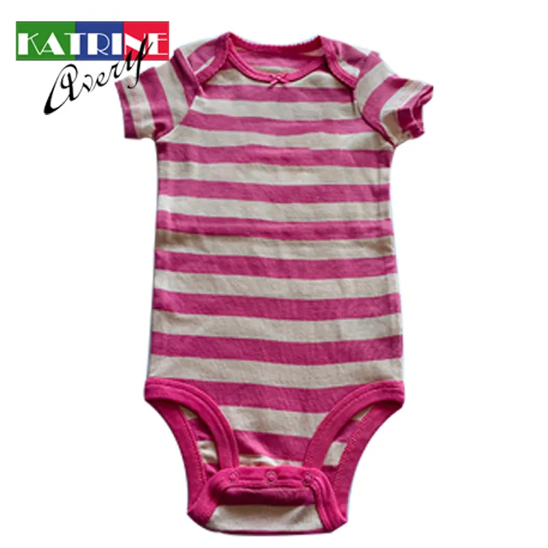 Custom Newborn Baby Toddler Organic 95% Cotton 5% Spandex Onesie Jumpsuit Toddler Kids Pajamas Baby Pajamas