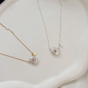 Collar con Colgante Circular Minimalista de Plata de Ley S925 con Cuentas de Tres Vidas y Tres Generaciones - Product Image 5