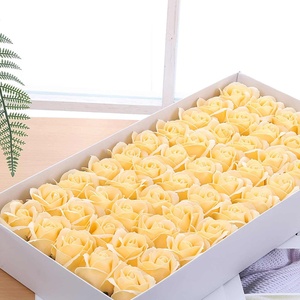 สบู่ดอกไม้กุหลาบจำลอง3ชั้น50ชิ้นของขวัญวันเกิดวันวาเลนไทน์ของขวัญวันเกิดดอกกุหลาบกลิ่นหอมของที่ระลึก<span class=keywords><strong>2021</strong></span>ปีใหม่ - Product Image 1