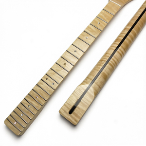 Manico per <span class=keywords><strong>Chitarra</strong></span> Elettrica All'Ingrosso TL 21 Tasti, Acero Fiammato Tigrato, Sostituzione Naturale Lucida a Forma di <span class=keywords><strong>C</strong></span> - Product Image 5