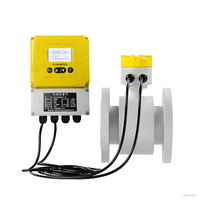 Débitmètre électromagnétique de qualité industrielle pour boues d'eaux usées, en acier inoxydable, mesure numérique, précision de 0,5 %, IP65/IP68