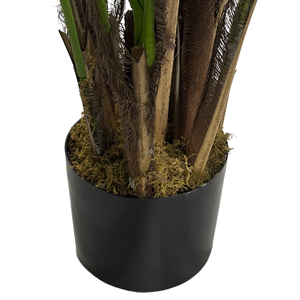 Planta Artificial de Palmera de Abanico KJM Craft de 100 cm, Plástico Verde Realista para Decoración de Interiores, Exteriores, Hogar y Jardín - Product Image 6
