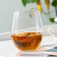 Gobelets à vin sans pied en plastique de 12 oz tasses à vin de Cocktail incassables réutilisables jetables pour la fête de mariage