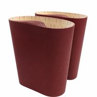 Bande abrasive en oxyde d'aluminium rouge à imprimé léopard, taille personnalisée, outils abrasifs pour le polissage du bois et du métal