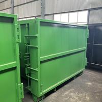 Conteneur de collecte de déchets sur remorque à benne basculante personnalisable avec fonction de décharge pour machines de traitement des déchets