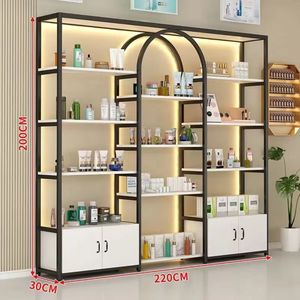 Exhibidores de Cosméticos de Diseño Moderno para Tiendas de Belleza, Estantes de Pared para Salones de Belleza y Barberías - Product Image 5