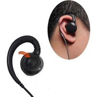 Écouteur mono filaire en forme de D avec crochet d'oreille, stéréo, pour système de guide touristique, fabriqué en Chine