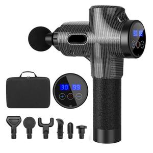 Pistola de masaje profesional de mano inalámbrica de 30 velocidades, masajeador de cuerpo entero de 12 Mm, pistola de masaje muscular con vibración de tejido profundo con 6 cabezales - Product Image 1