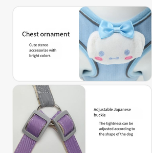 Vật Nuôi Mèo Con Chó Khai Thác Dây Xích Thiết Lập Vải To Kèn Ngực Vành Đai Mèo Khai Thác Chó Vest Cho Vừa Nhỏ Con Chó Con <span class=keywords><strong>Chihuahua</strong></span> Pháp Bulldog Giống - Product Image 4
