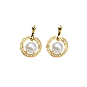 Boucles d'oreilles en argent S925, design couronne, broche d'oreille pour femme, personnalisable, incrustation de 5 à 6 perles, accessoires de bijoux DIY, plateau vide 1064, perles en vrac - Product Image 5