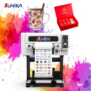 Sunika Epson XP600 F1080 Filme jato de tinta a3 dtf impressora de logotipo de mesa adesivo 30 cm transferências UV DFT máquina de impressão
