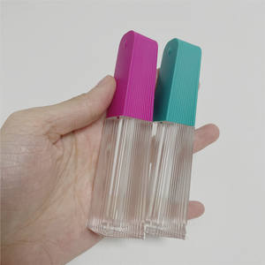 Tubes de rouge à lèvres <span class=keywords><strong>rose</strong></span> en forme d'éventail, pièces, emballage personnalisé de brillant à lèvres liquide - Product Image 3