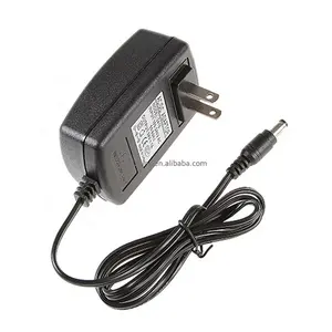 US American AC a DC 12V 1A 12W adattatore di alimentazione spina a barilotto 5.5mm x 2.1mm 110v DC alimentatore in uscita