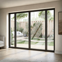 Fenêtres coulissantes en aluminium à rupture de pont thermique KOJOON pour maisons, fenêtres coulissantes pour maisons, fenêtres à cadre en aluminium, fenêtre double coulissante