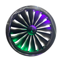 Projecteur lumineux LED avec effet de ventilateur, lumière de fond de scène 1M, 1.5M, 2M, boîte de nuit et Bar