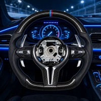 Volant en fibre de carbone ergonomique résistant aux rayures, adapté aux BMW F16 F20 F21 F46 E80 F30 F35 E83 E84 E60 E87