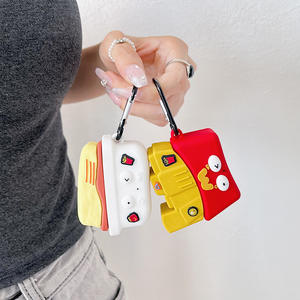 غطاء سماعات أذن جديد قابل للتخصيص بتصميم كرتوني لطيف مقاوم للسقوط على شكل بطاطس مقلية، غطاء سيليكون واقي لسماعات البلوتوث - Product Image 1