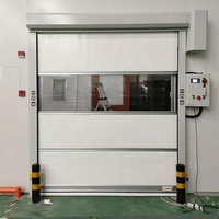 Portes intérieures à enroulement rapide en PVC pour ateliers, entrepôts, salles blanches, industries pharmaceutiques et alimentaires