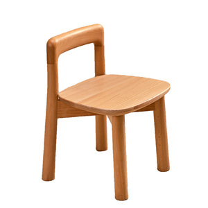 Nuovo stile cinese sgabello per bambini in stile semplice per bambini sedia piccola in <span class=keywords><strong>legno</strong></span> di quercia solido con schienale per neonati e bambini - Product Image 1