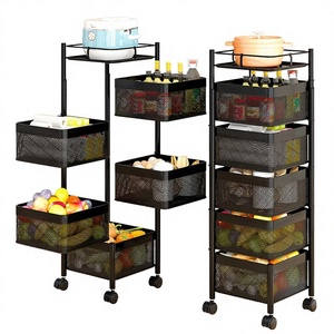 Étagère de <span class=keywords><strong>cuisine</strong></span> rotative à 360 degrés, panier de <span class=keywords><strong>rangement</strong></span> pour fruits <span class=keywords><strong>et</strong></span> légumes, support de <span class=keywords><strong>rangement</strong></span> pour salle de bain – Ventes Flash - Product Image 1