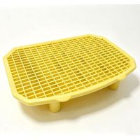 Tapis de contrôle de la litière pour chat à deux couches, tampon filtrant anti-sable, avec rebord surélevé, réutilisable, accessoire pour litière de chat d'intérieur