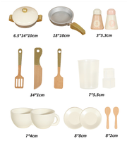 Nouvel ensemble de jouets éducatifs en bois pour enfants : cuisinière et micro-ondes de simulation, jeu de rôle, pour tout-petits et préscolaires, orange