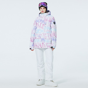 Traje de esquí de estilo libre para mujer, invierno, al aire libre, a prueba de viento, repelente al agua, cálido, grueso, Snowboard, chaqueta de esquí para nieve, Pantalones - Product Image 2