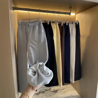 Nouvelle Collection Printemps 2026 – Pantalon de survêtement ODM taille haute en coton épais imprimé numériquement, légèrement élastique, coupe droite décontractée