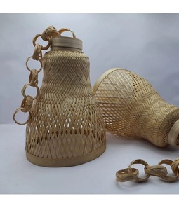 Collection de paniers en bambou tressés à la main écologiques, bacs de rangement naturels au style rustique pour la maison et le bureau - Product Image 2