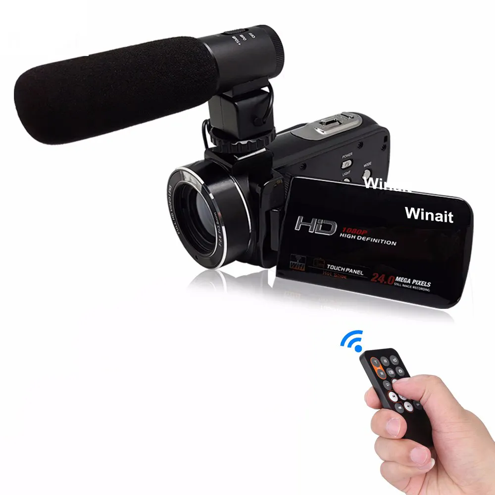 Winait 풀 HD 1080 마력 wifi digital video camera 와 터치 디스플레이 및 DIS 홈 use DV